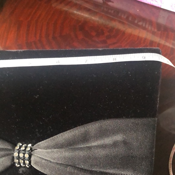 Nordstrom Bags Nordstroms Black Velvet Bow Evening Bag Poshmark